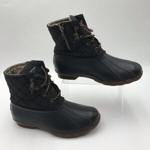 Sperry Women's Black Quilted Duck Boots